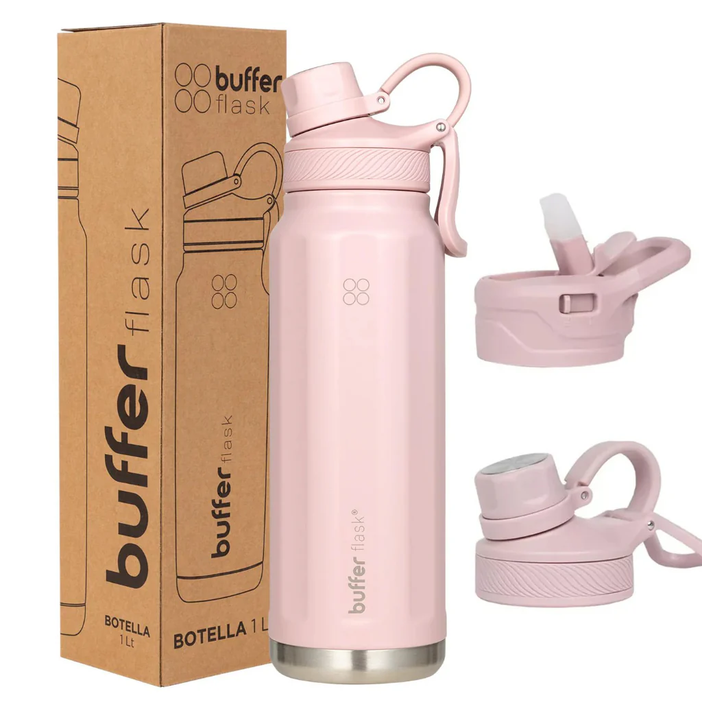 Combo Botellas Térmicas Buffer Morea y Paine + Tapas Intercambiables - Image 4