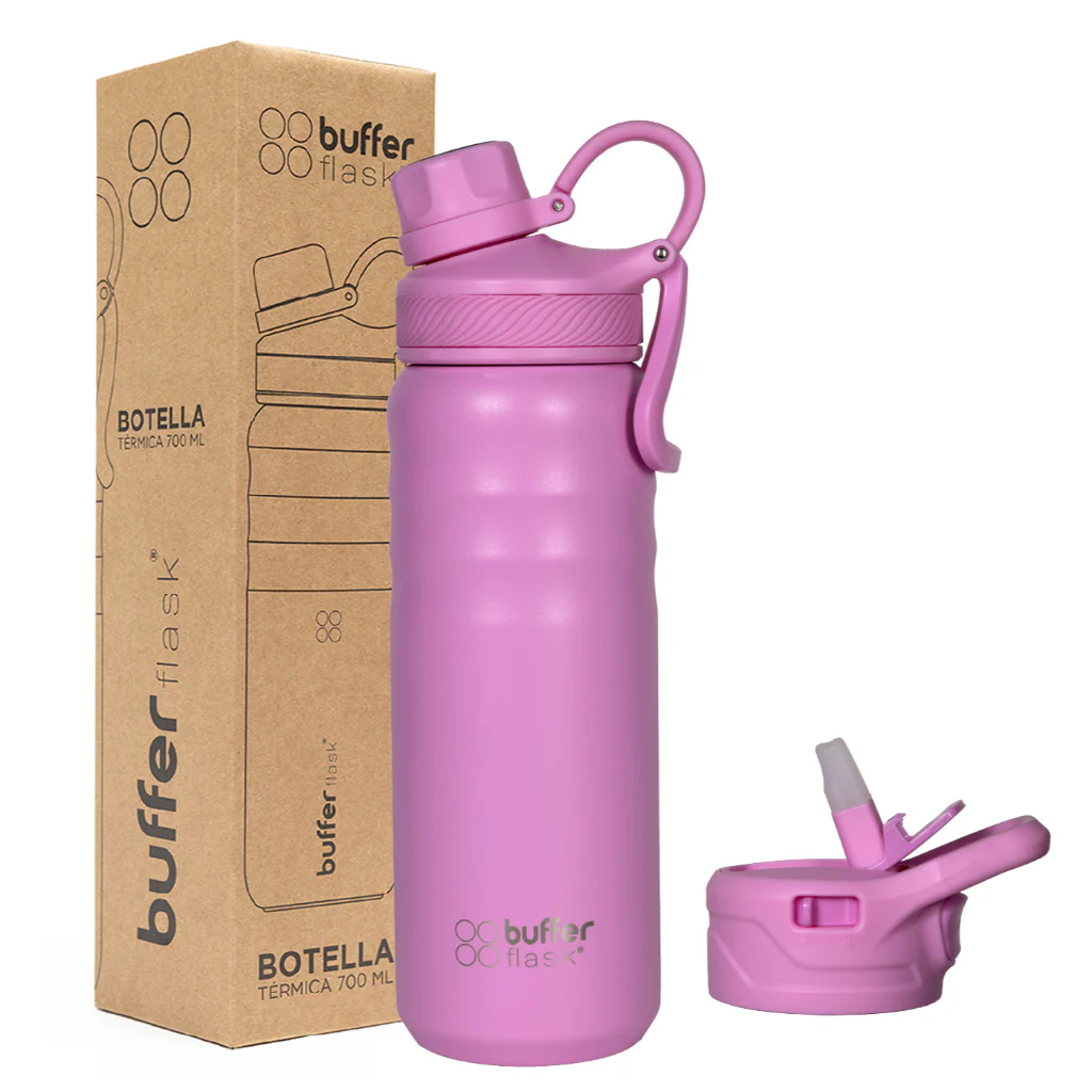 Combo Buffer 1 Mug Térmico Roques 750 ml Ice Leopardo + 1 Botella Térmica 700 ml Dani Pink - Image 3