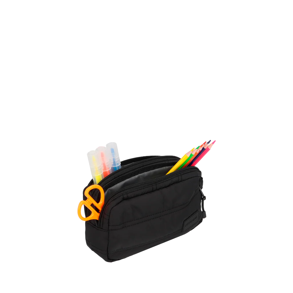 Combo 3x Estuche Ayla Negro + Mochila Cairo 30 Lts Gris + Lonchera Longboard Negro Saxoline - Image 17