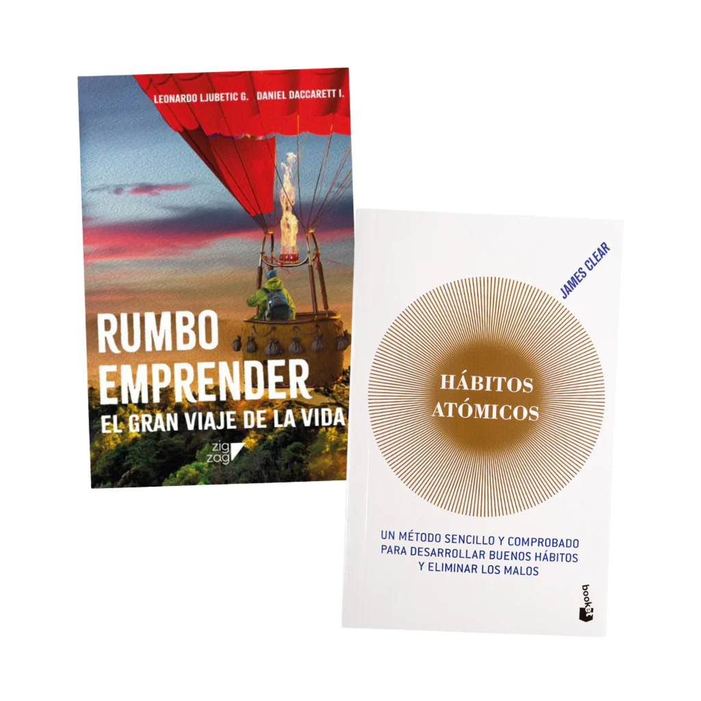 Combo 2 Libros: Hábitos Atómicos + Rumbo Emprender