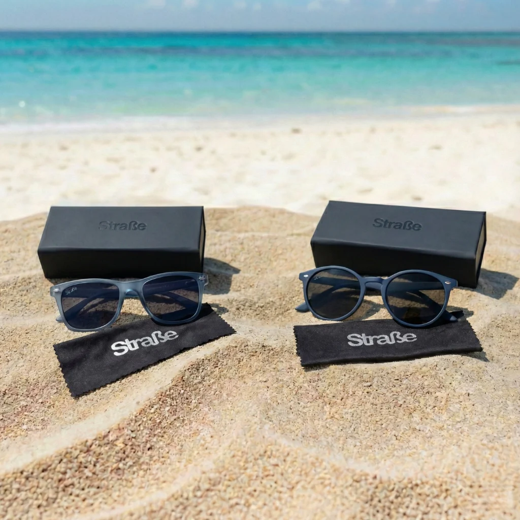 Combo 2 Lentes de sol: Rostock color navy + Ulm color gris