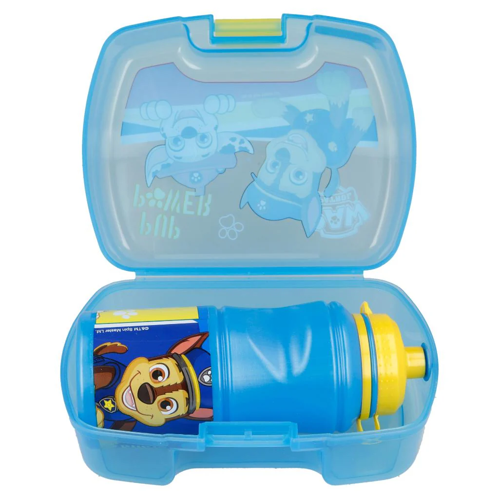 Combo Lunch Paw Patrol y Cubiertos Infantiles Bamboo Celeste (3 Piezas) - Image 3