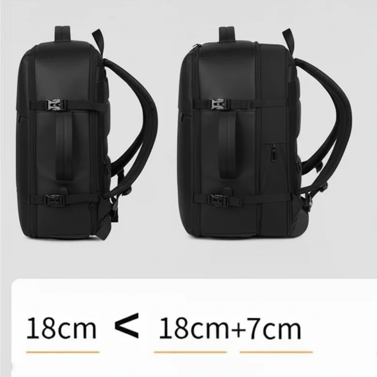 ✈️PACK TRAVEL EXCLUSIVO 2 Mochilas de Viaje Viral XL, 1 Beige y 1 Black 40L - Image 11