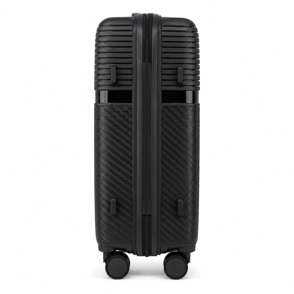 Combo Maleta M 24" Premium Negra Marksman Ultra Resistente + Mochila Viaje Viral Resistente agua 30L Negro Sleve Expandible - Image 20