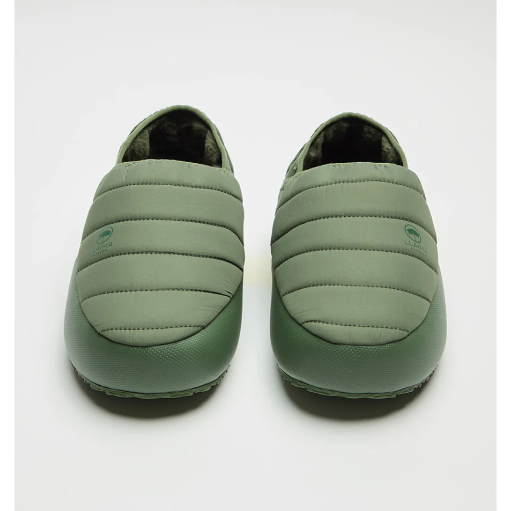 Combo Manta Sherpa Ecru + Pantufla Oliva Llaima - Image 3