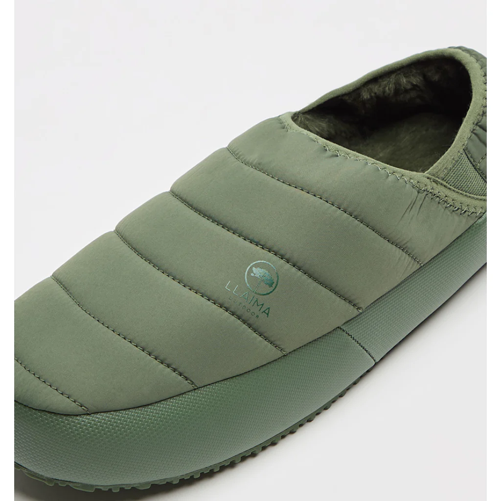 Combo Manta Sherpa Ecru + Pantufla Oliva Llaima - Image 4