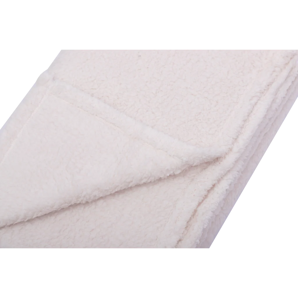 Combo Manta Sherpa Ecru + Pantufla Oliva Llaima - Image 8