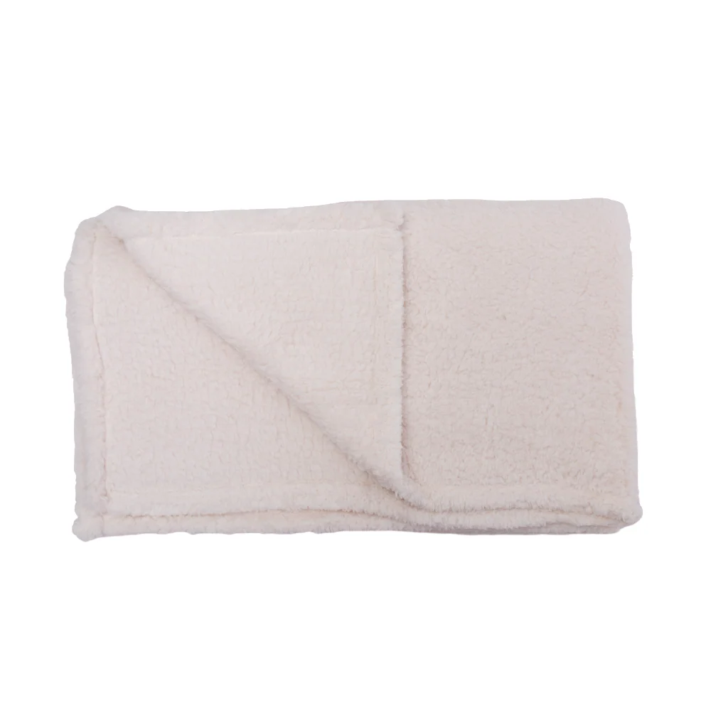 Combo Mantas Sherpa y Fleece 125x150 cm 1 Azul, 2 Ecru + 1 Gris - Image 23