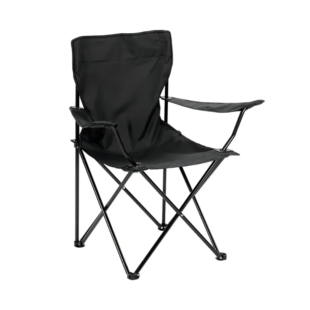 Combo Total Camping: Mesa Plegable + Mochila Cooler Gris + 6 Vasos Acrílicos 400ml+ 2 Sillas Plegables Negro - Image 4