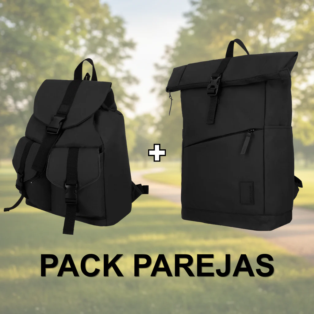 Combo Mochila Cairo 30 Litros Negro + Mochila Venice 22 Litros Negro Saxoline - Image 8