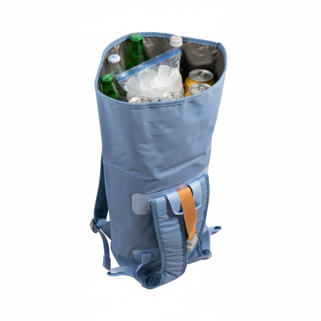 Combo Mochila Cooler Impermeable + 6 Vasos Acrílicos para Vino  (3 sets de 2 unidades) - Image 6