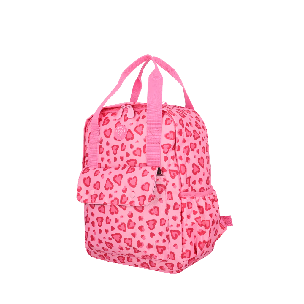 Combo Saxoline 3x: Mochila Cosmos Rosados + Estuche Ayla Rosado + Lonchera Longboard Rosa Viejo - Image 2