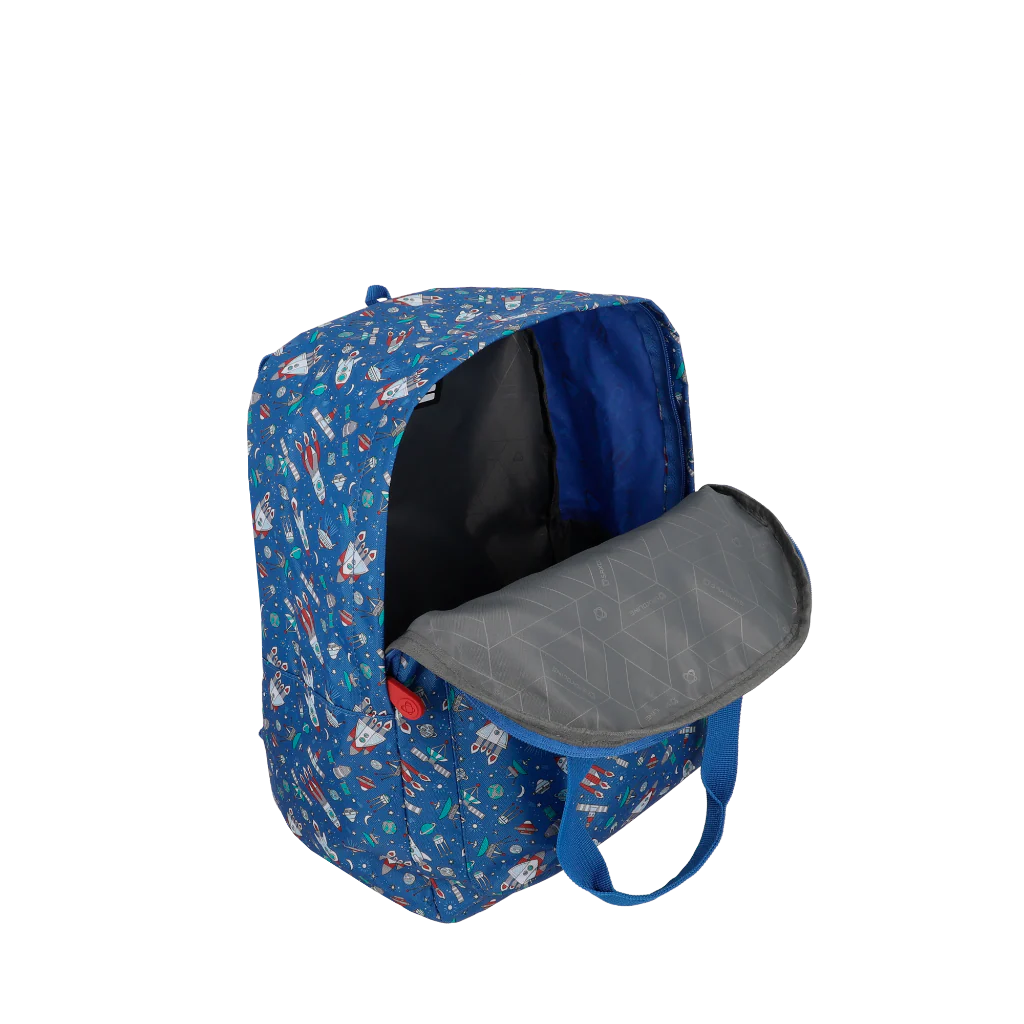 Combo Mochila Cosmos Espacio Azul y Lonchera Longboard Azul Saxoline - Image 4