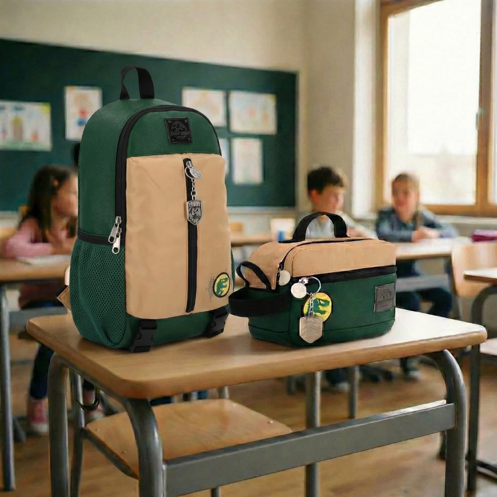 Combo Jurassic World: Mochila Cruzada + Estuche