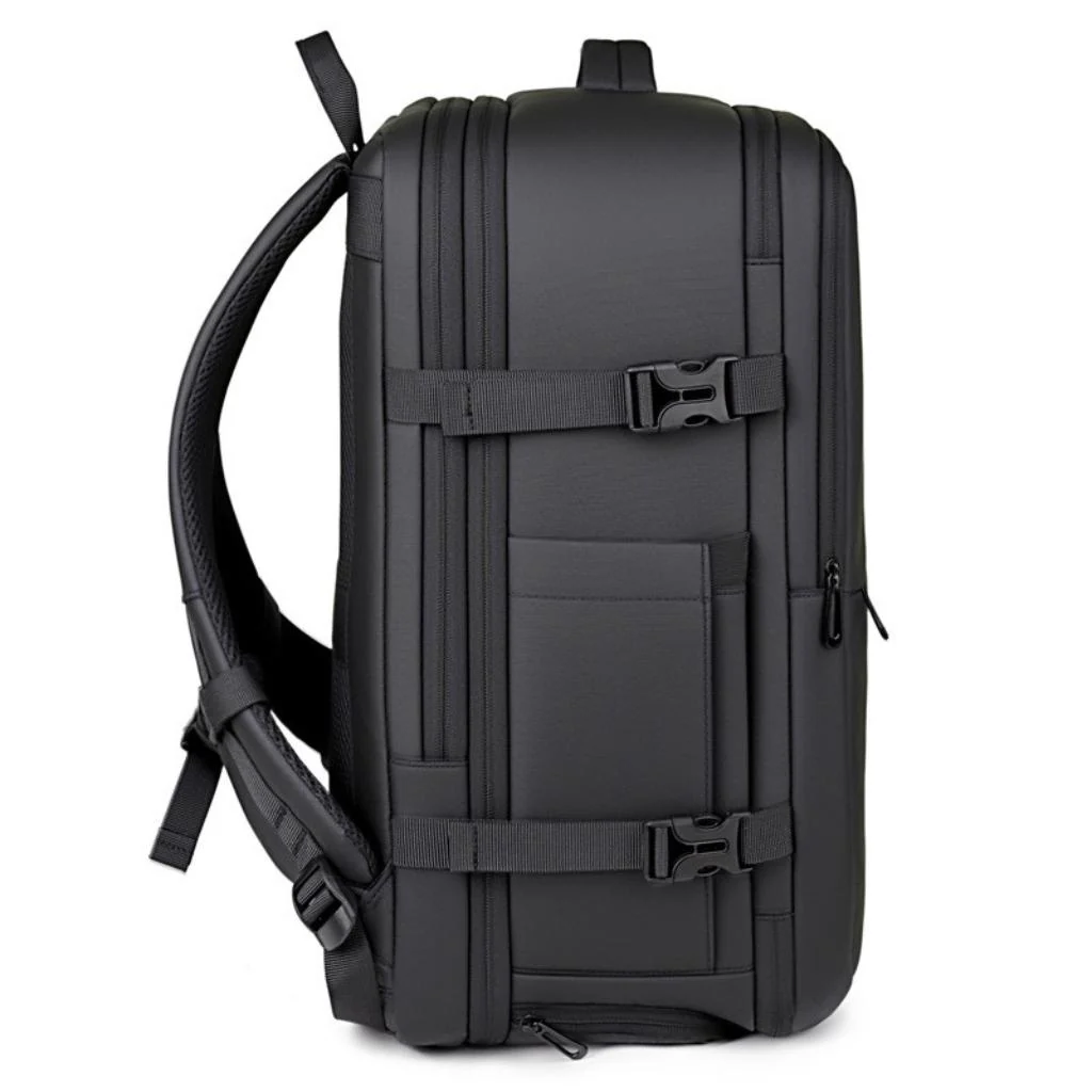 Combo Mochila de Viaje Viral 38L. Expandible Black + Cosmetiquero 24cm x 18cm Gout Aqua - Image 9