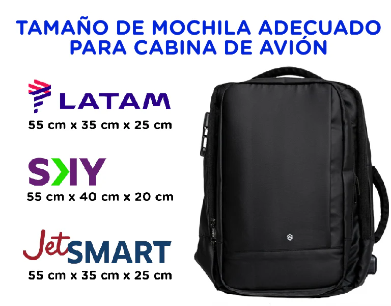 Combo: Mochila de Viaje Viral 30L + Batería Externa 10.000 Mah Aiwa Paw-200 - Image 5