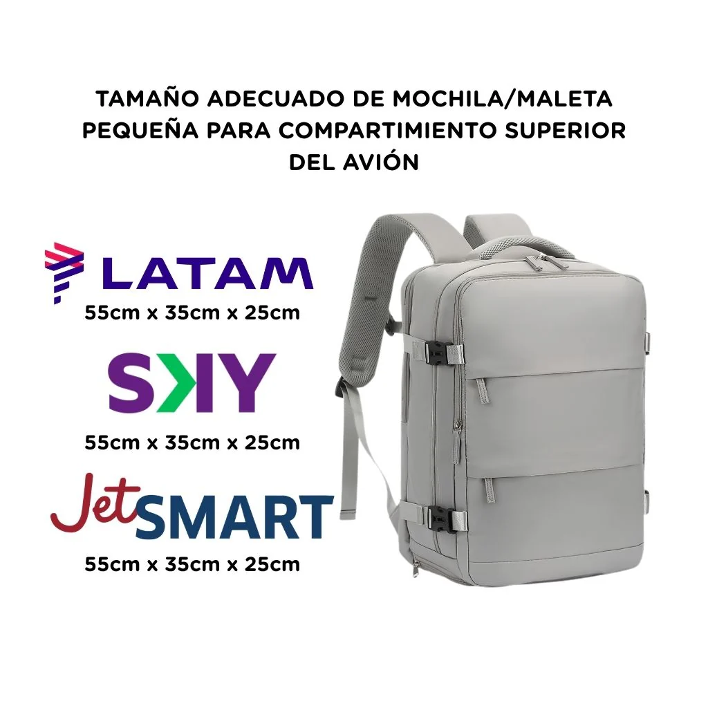 2 Mochilas de Viaje Viral Grey.(Cabina Avión) XL 40L. Pack Travel - Image 3