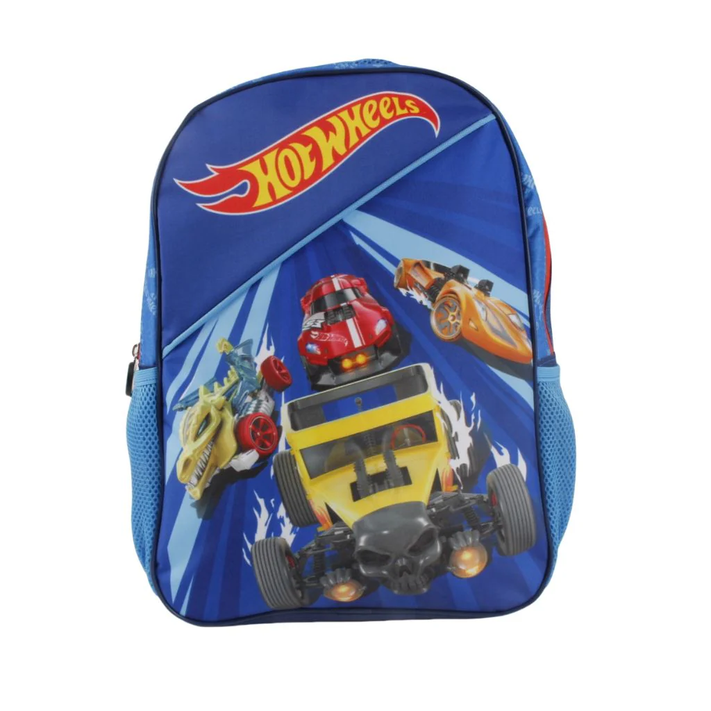 Combo Mochila Infantil  Hot Wheels + Estuche Saxoline Negro - Image 12
