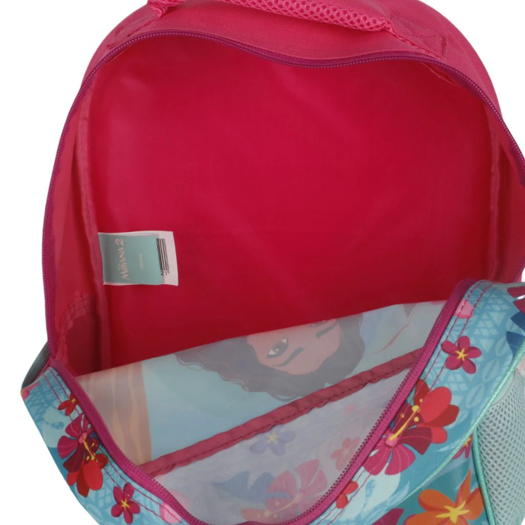 Combo Mochila Infantil  Moana + Estuche Negro de Tela Para Colorear - Image 9