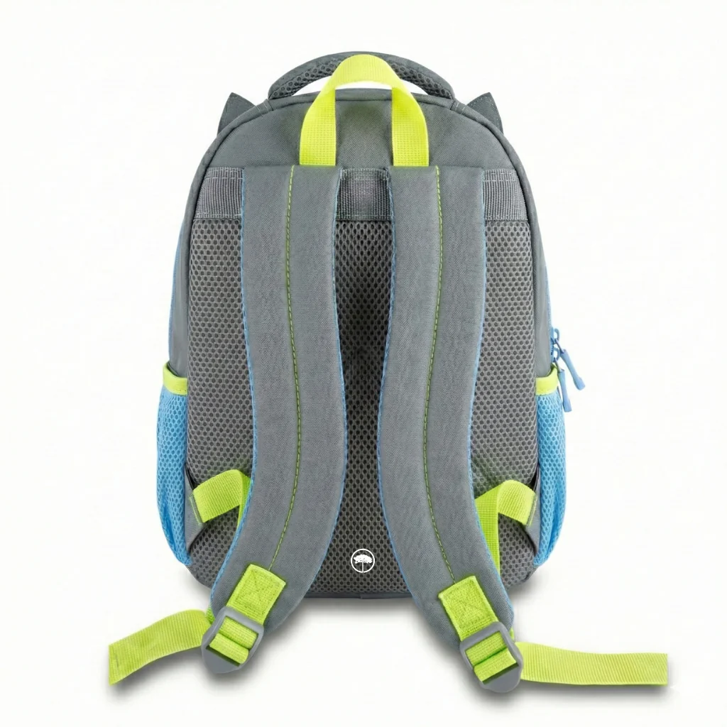 Combo Mochilas Preescolar Mapache Gris + Tiburón Azul - Image 3