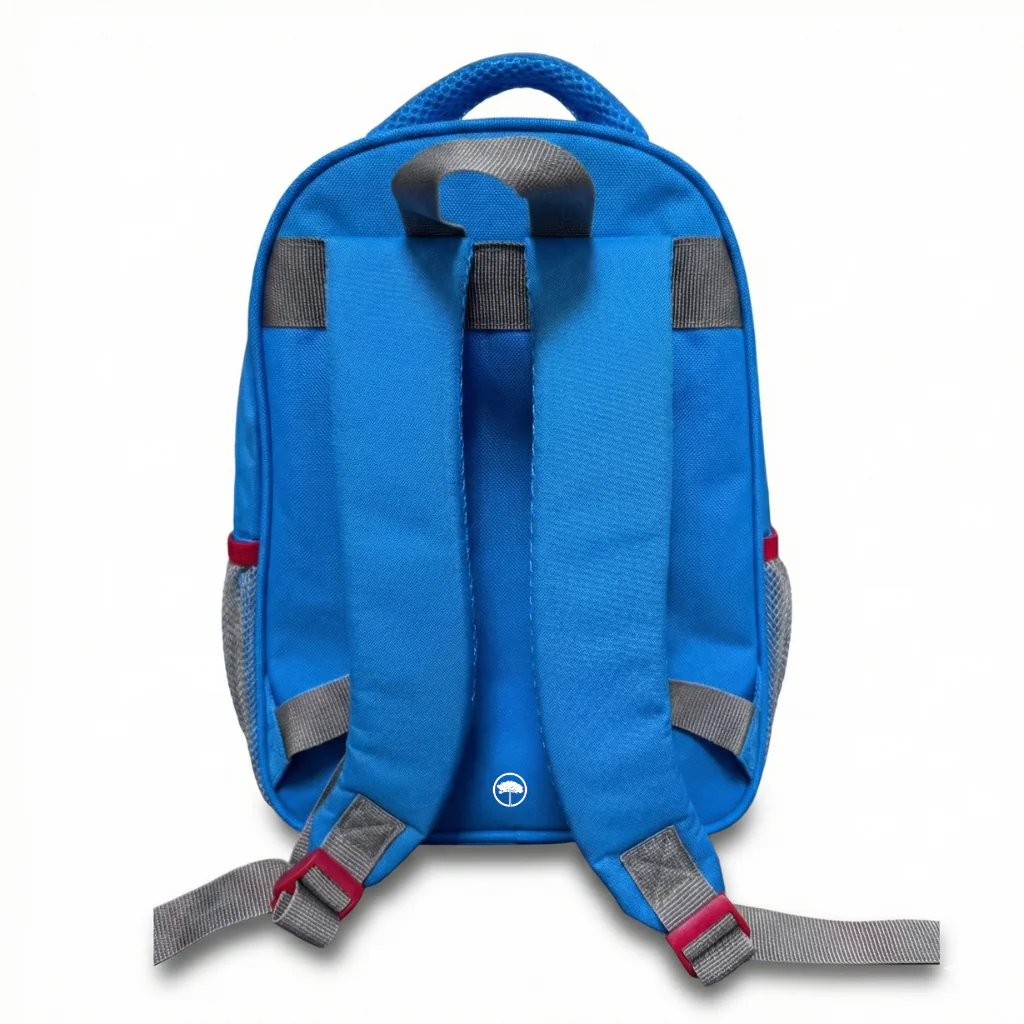 Combo Mochilas Preescolar Mapache Gris + Tiburón Azul - Image 6