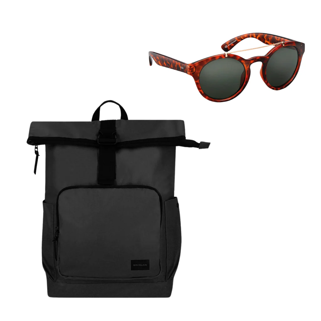 Combo 51% OFF Mochila Preston Negra + Lentes de sol Rotter & Krauss