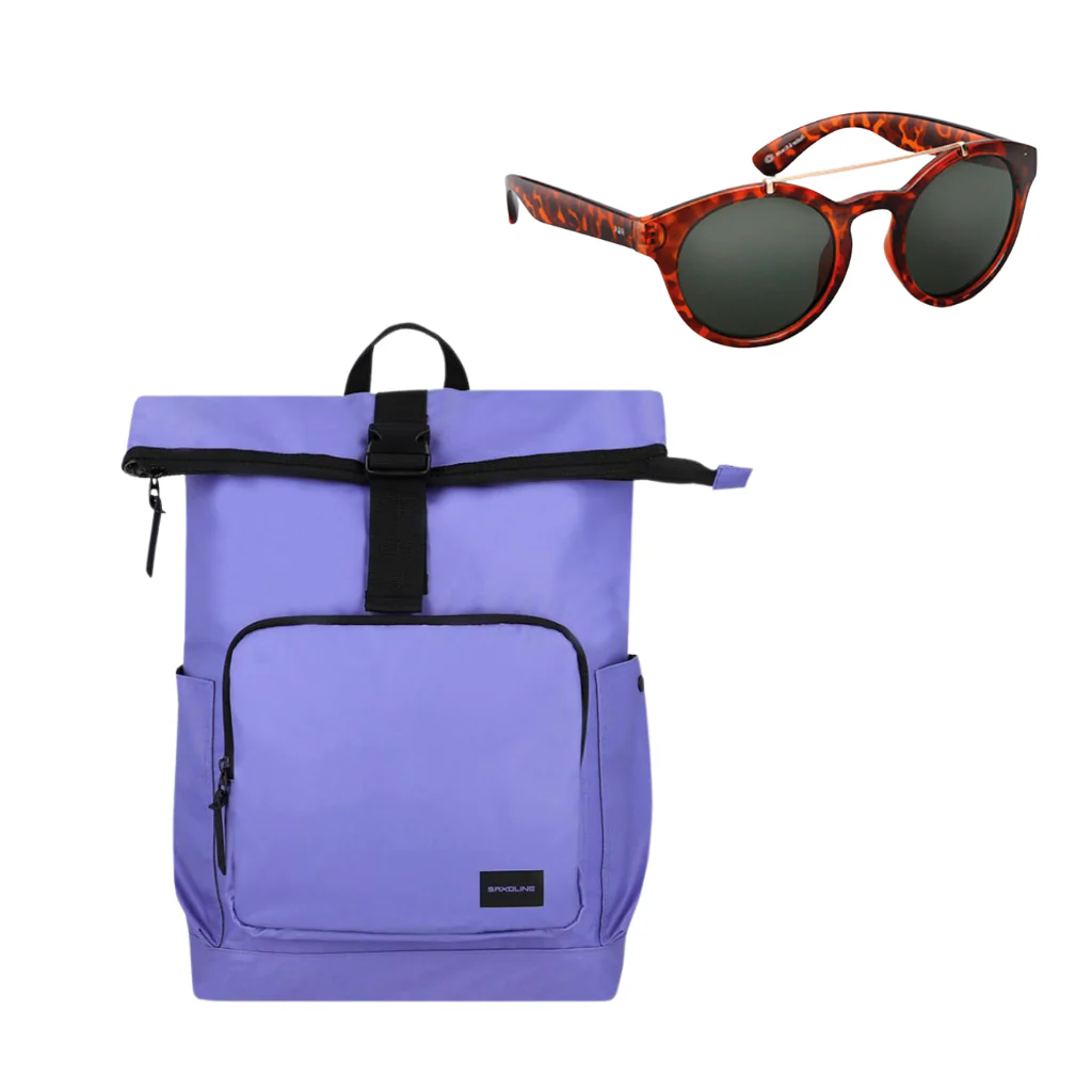 Combo 51% OFF Mochila Preston Violeta + Lentes de sol Rotter & Krauss