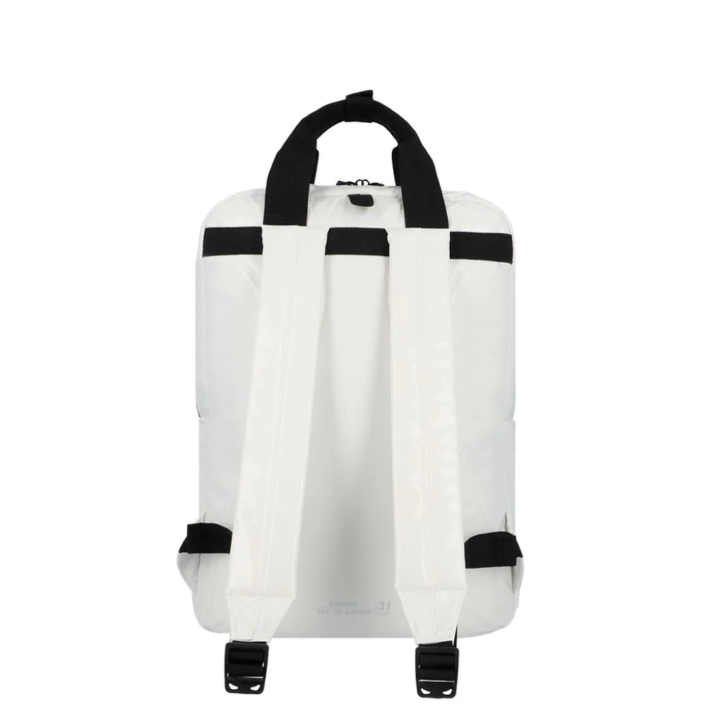 Combo Mochila Puffer Camber Blanca 18 Lts Saxoline + Mochila Jane Café Llaima - Image 4