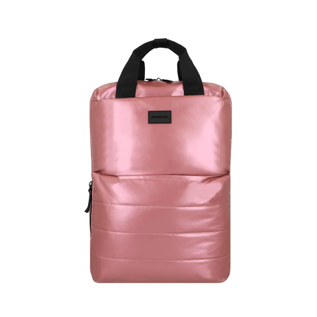 Combo Mochila Puffer Camber Rosado 18 L Saxoline + Mochila Jane Café Llaima - Image 3