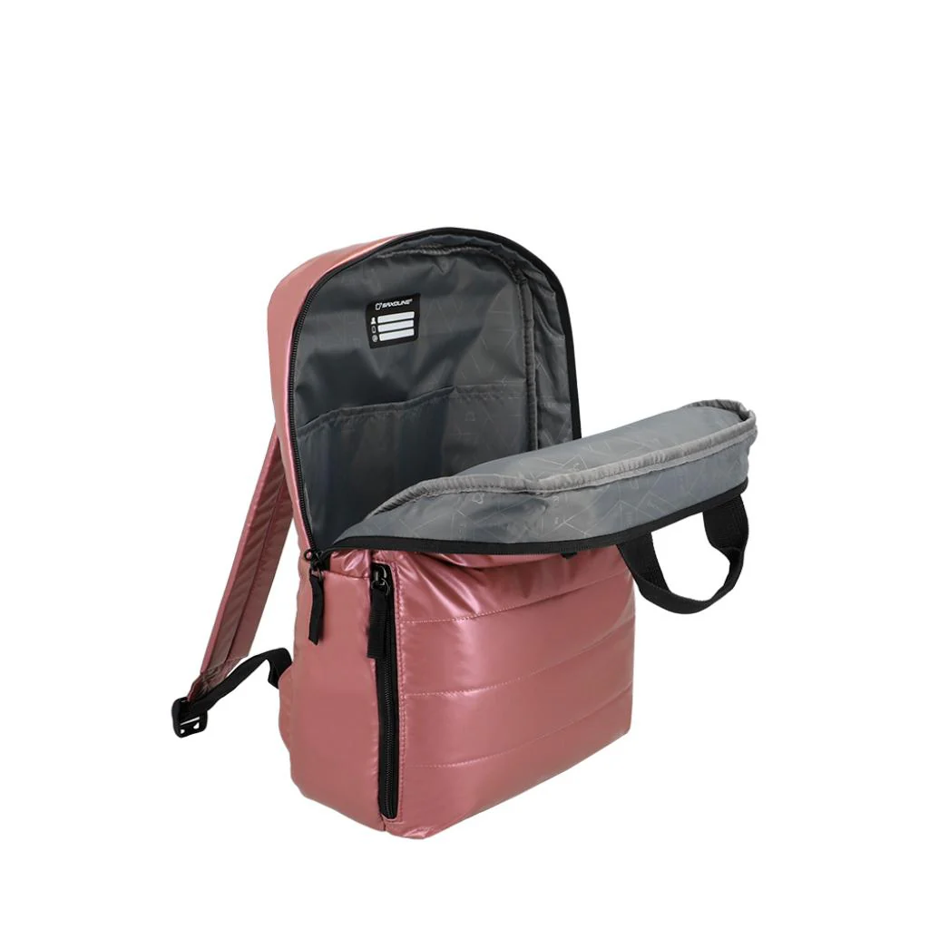 Combo Mochila Puffer Camber Rosado 18 L Saxoline + Mochila Jane Café Llaima - Image 5