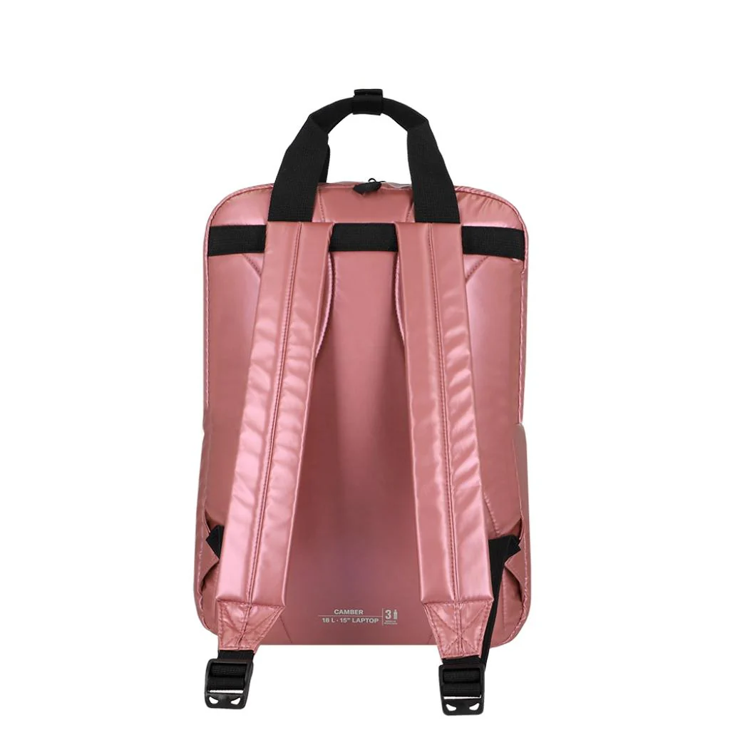 Combo Mochila Puffer Camber Rosado 18 L Saxoline + Mochila Jane Café Llaima - Image 6