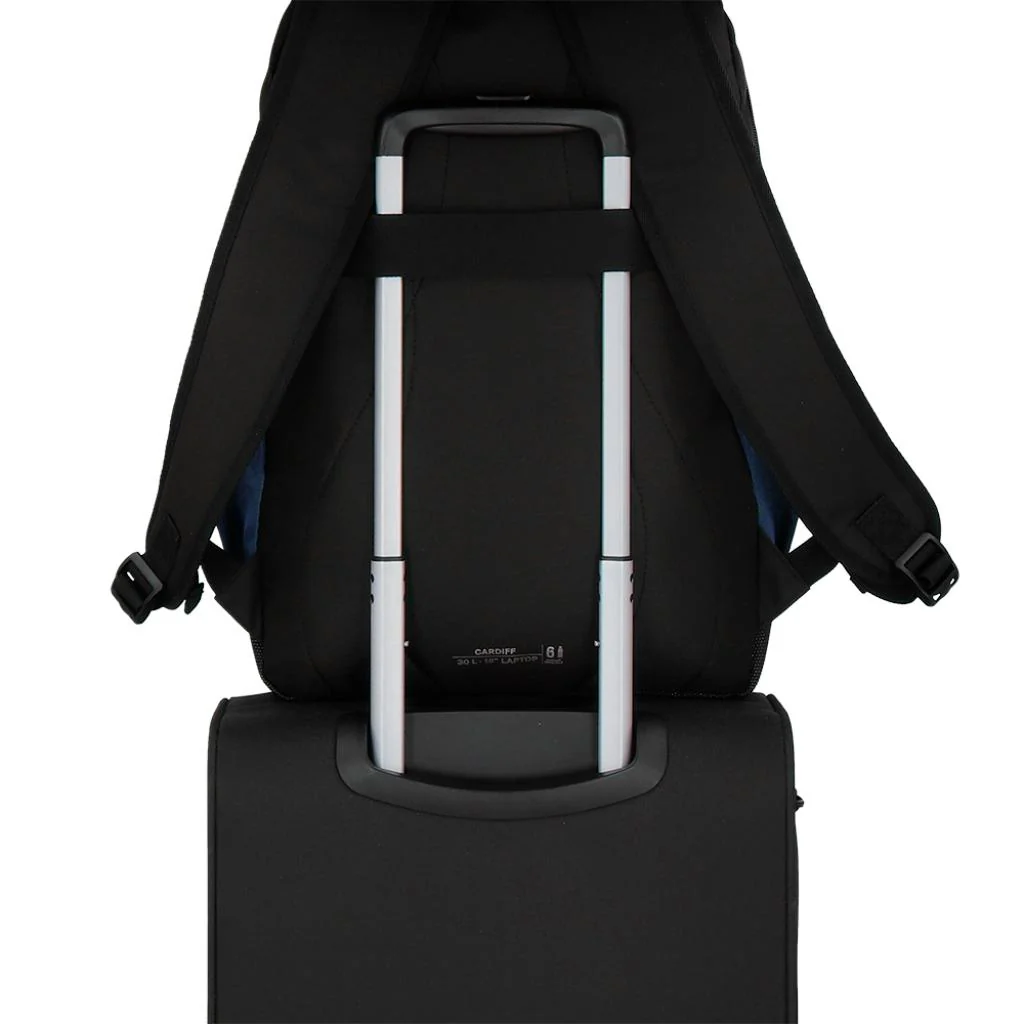 Combo Mochila Saxoline Cardiff Azul 30Lts + Mouse Inalambrico + Audífonos Bluetooth - Image 14