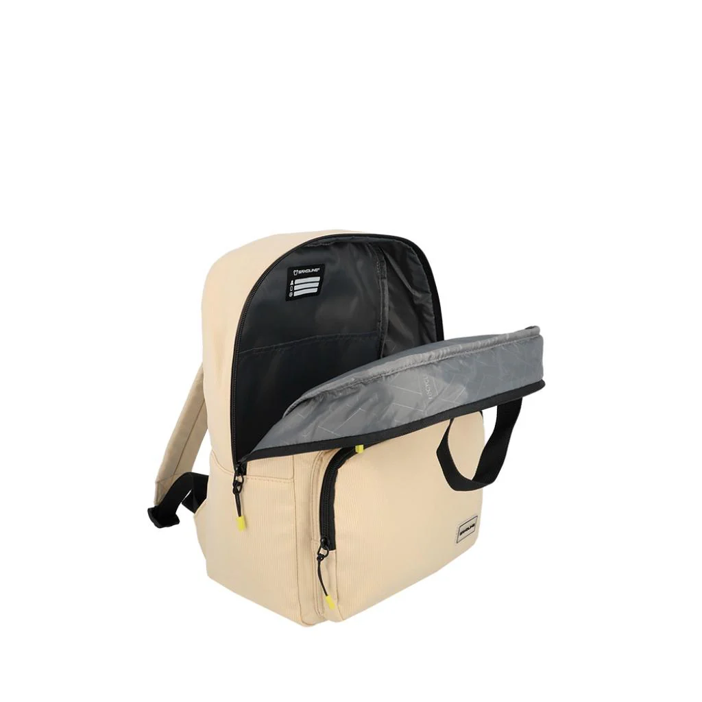 Combo Mochila Saxoline Beige + Botella Plegable 700Ml Gout Negra - Image 4
