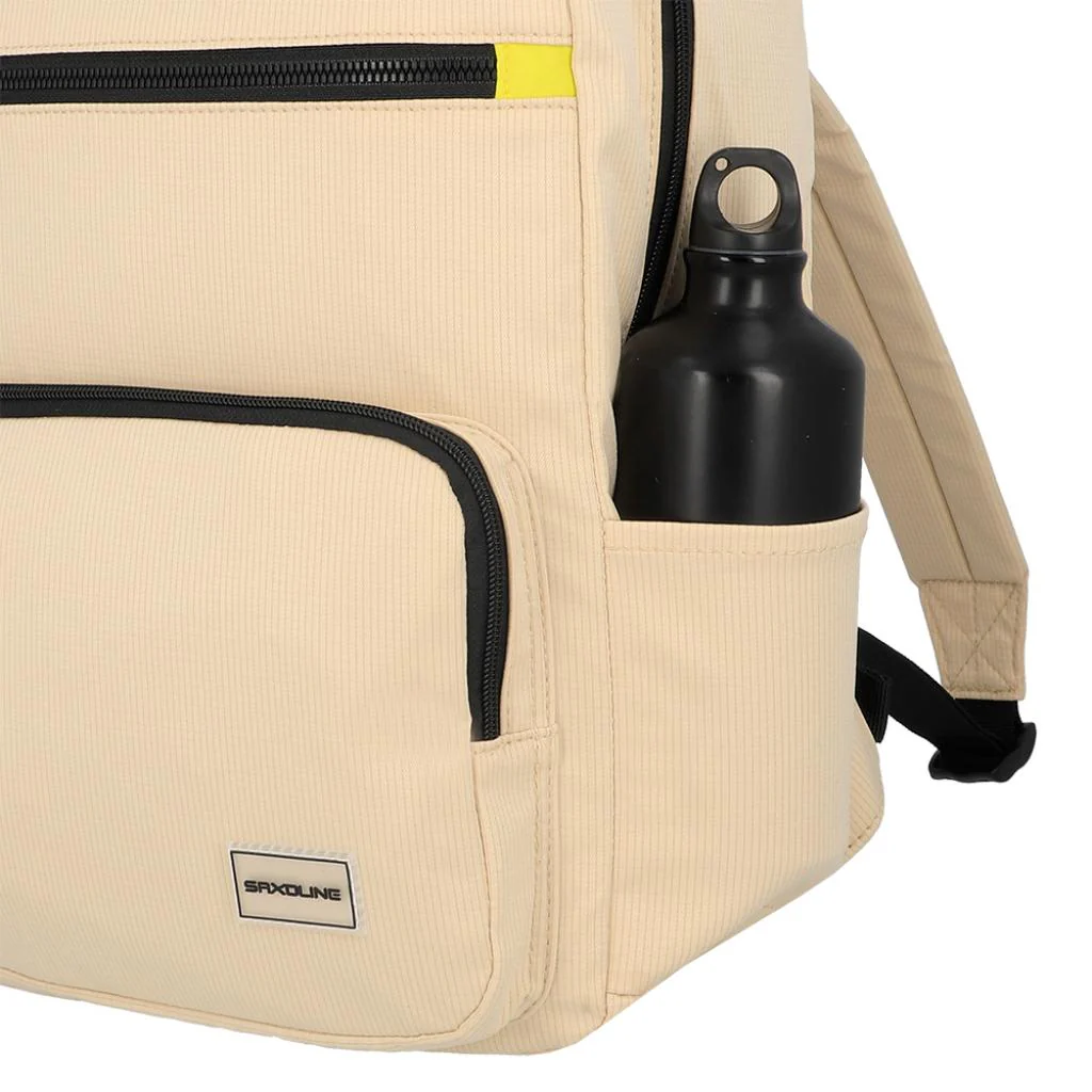 Combo Mochila Saxoline Beige + Botella Plegable 700Ml Gout Negra - Image 7