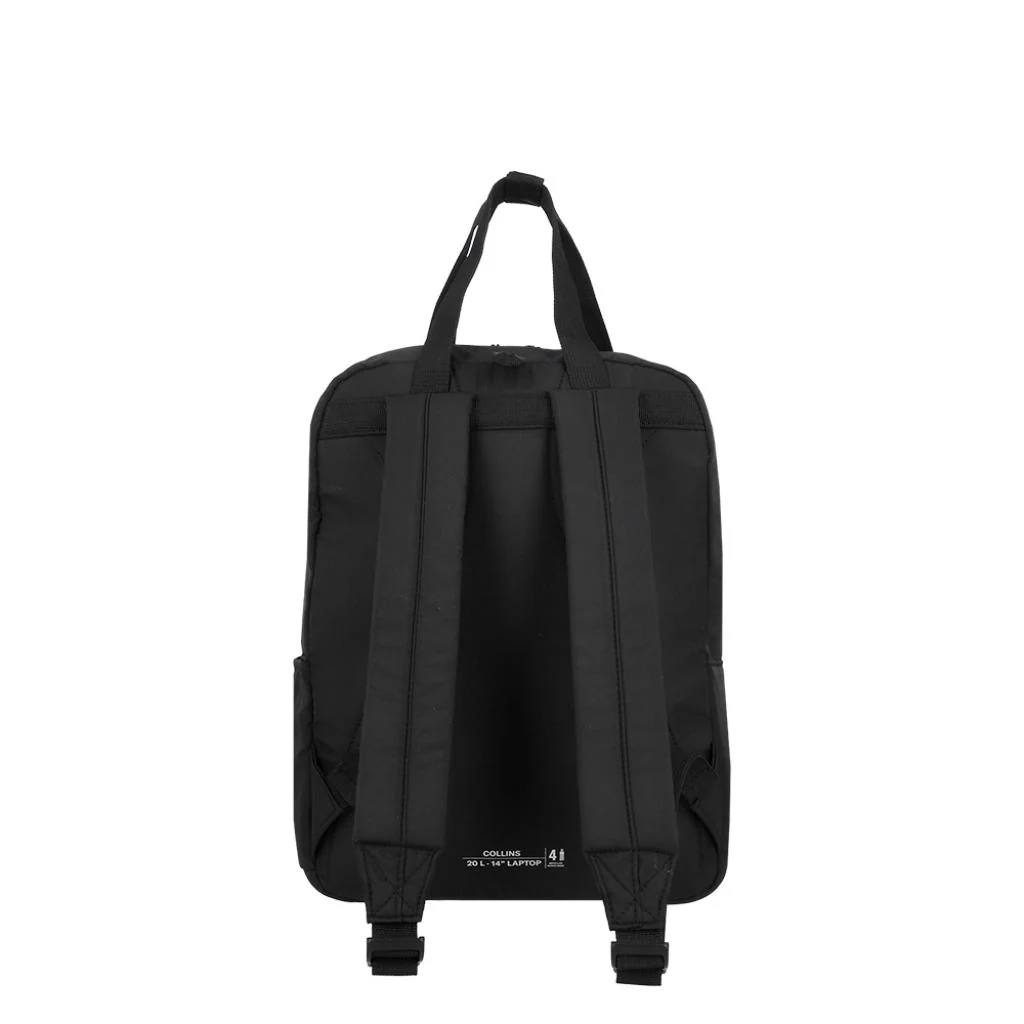 Combo Mochila Saxoline Collins Negra 20 L + Botella de Agua Térmica Buffer 700ml con 4 Tapas - Image 6