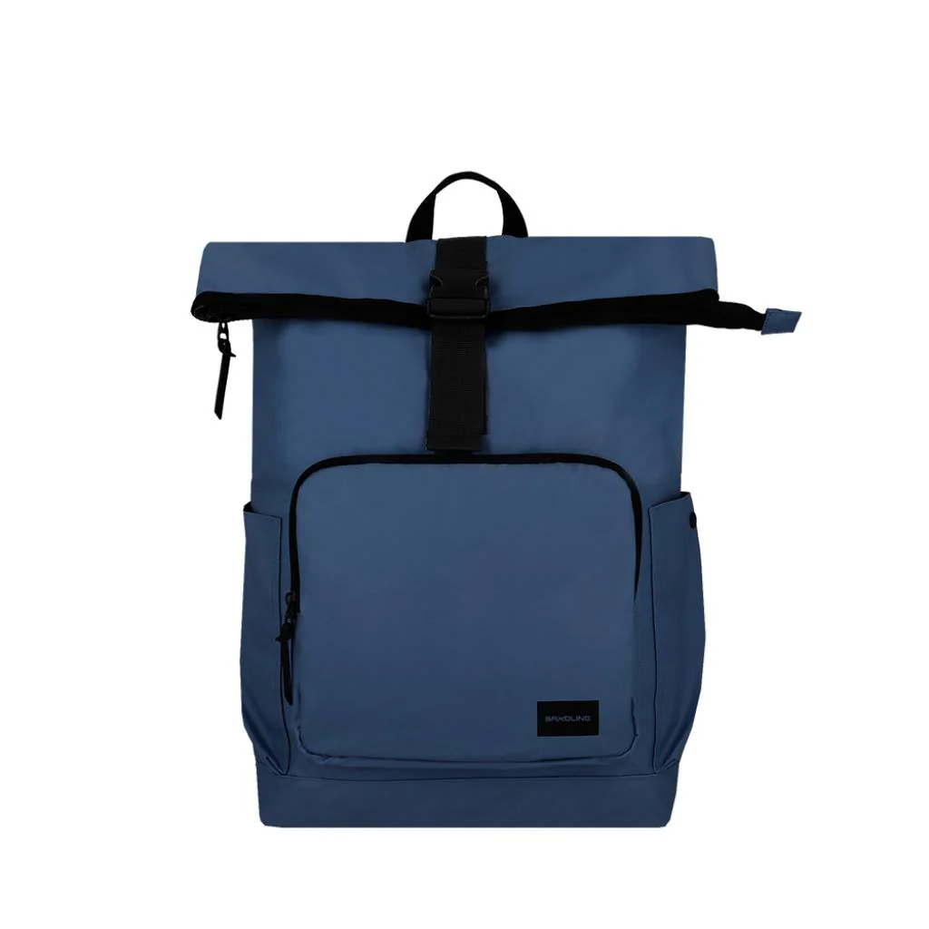Combo Mochila Saxoline Preston Blue + Audífonos Bluetooth - Image 11
