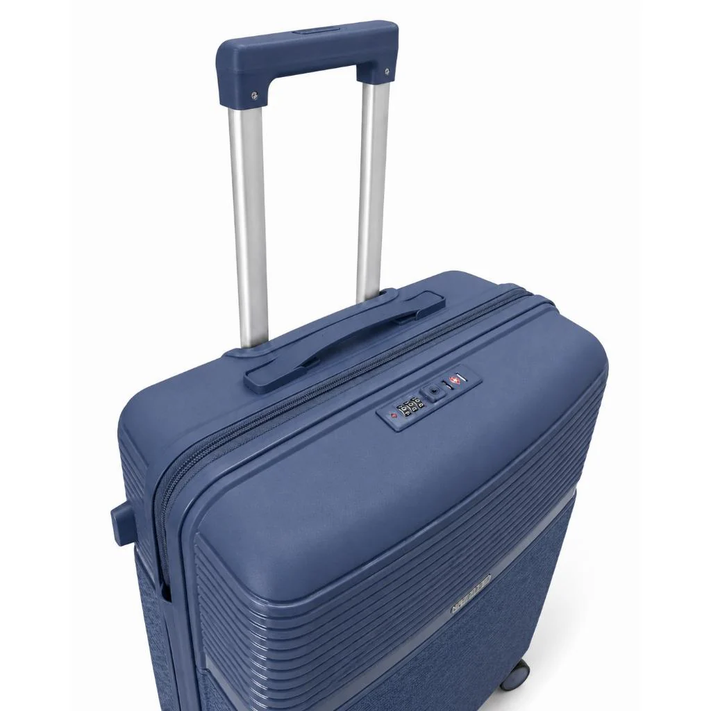 Combo Mochila Travel 40L Negra Expandible + Maleta Mediana Marksman M 24" Azul Royal - Image 16