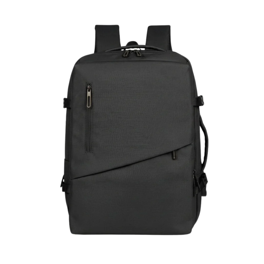 Combo Mochila Travel Navigator 36L Negra + Paraguas Negro Retráctil + Gorro Verde Pompón Intercambiable - Image 12
