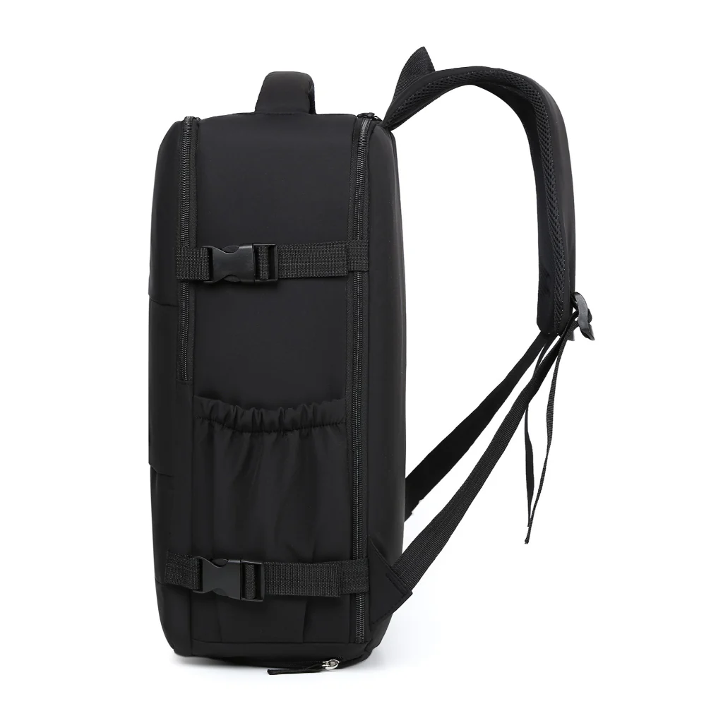 Combo 2 Mochila Viaje (Cabina Avión): 1 Mochila 40L Negro + Mochila de Viaje Viral Cabina 45L. Kippi Rosada. Resistente al Agua - Image 9