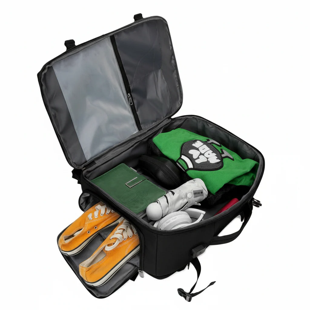 Combo Mochila Viaje Viral Cabina 40L Black y Organizador de Viaje Grande. Neceser Roll Up Gout Petroleo - Image 6