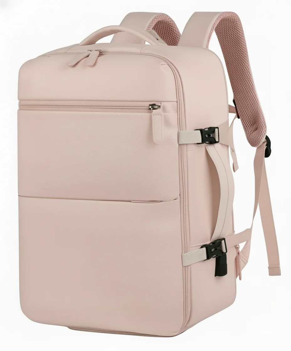 Combo PINK: Maleta Cabina y Mochila Viaje Viral Cabina 40L. Rosado. Pack Travel - Image 6