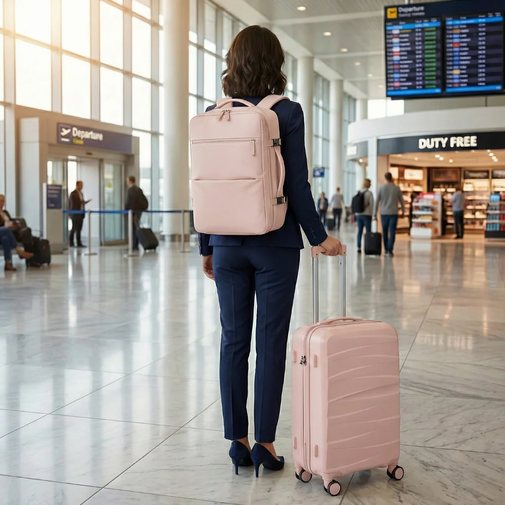 Combo 2 Mochilas de Viaje Viral XL (1 Pink & 1 Grey).(Cabina Avión) 40L. Pack Travel - Image 7