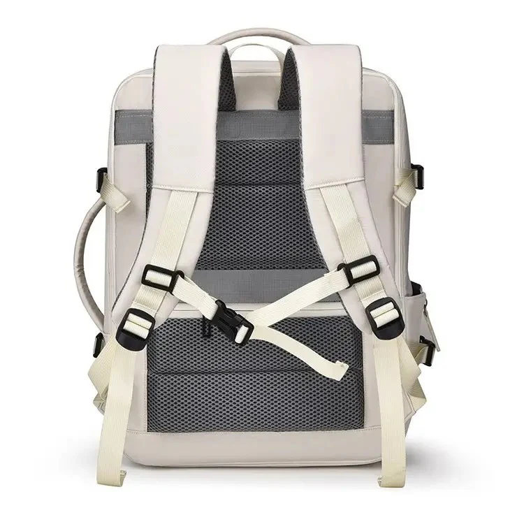 Mochila Viaje Viral 40L Premium Beige Travel . Expandible.(Cabina Avión) - Image 8