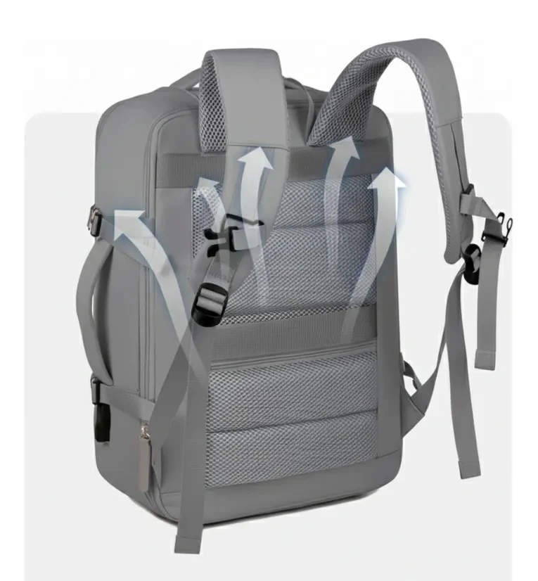 2 Mochilas de Viaje Viral Grey.(Cabina Avión) XL 40L. Pack Travel - Image 9