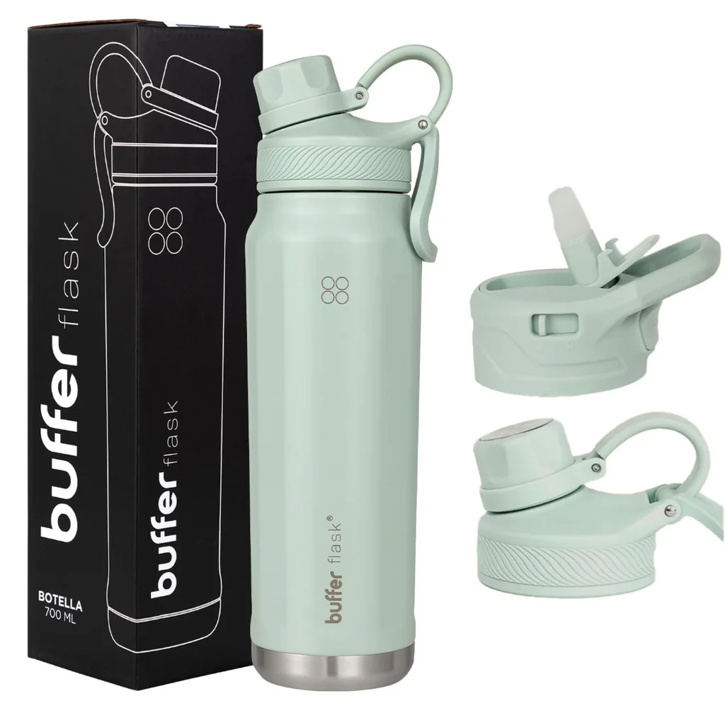 Combo Travel GREEN: Mochila Viaje XL+ Botella 700ml  BUFFER - Image 11