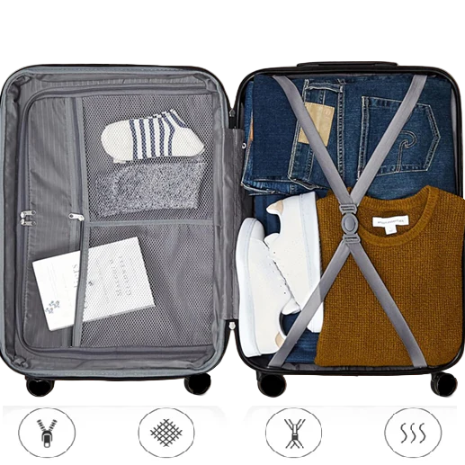 Combo Mochila Viaje XL 40Lts Azul Piedra Llaima Resistente al Agua + Maleta de Cabina Negra - Image 18