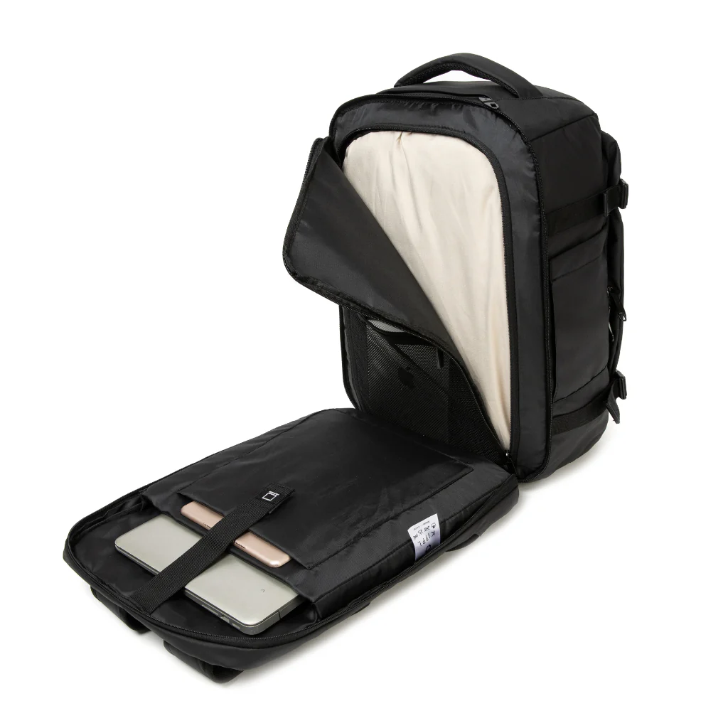 Combo Mochilas de Viaje Viral Kippi 45L Pistacho + Rosada Resistentes al Agua. - Image 16