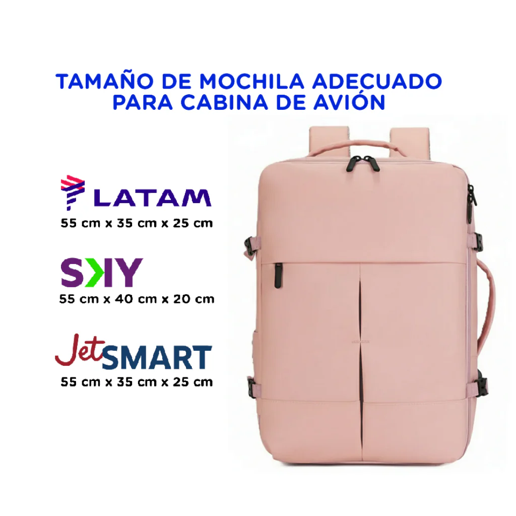✈️PACK EXCLUSIVO 2 Mochilas de Viaje Viral XL Ripstop. 1 Mochila Pink 🎒 + 1 Black Navigator. Pack Travel. - Image 10