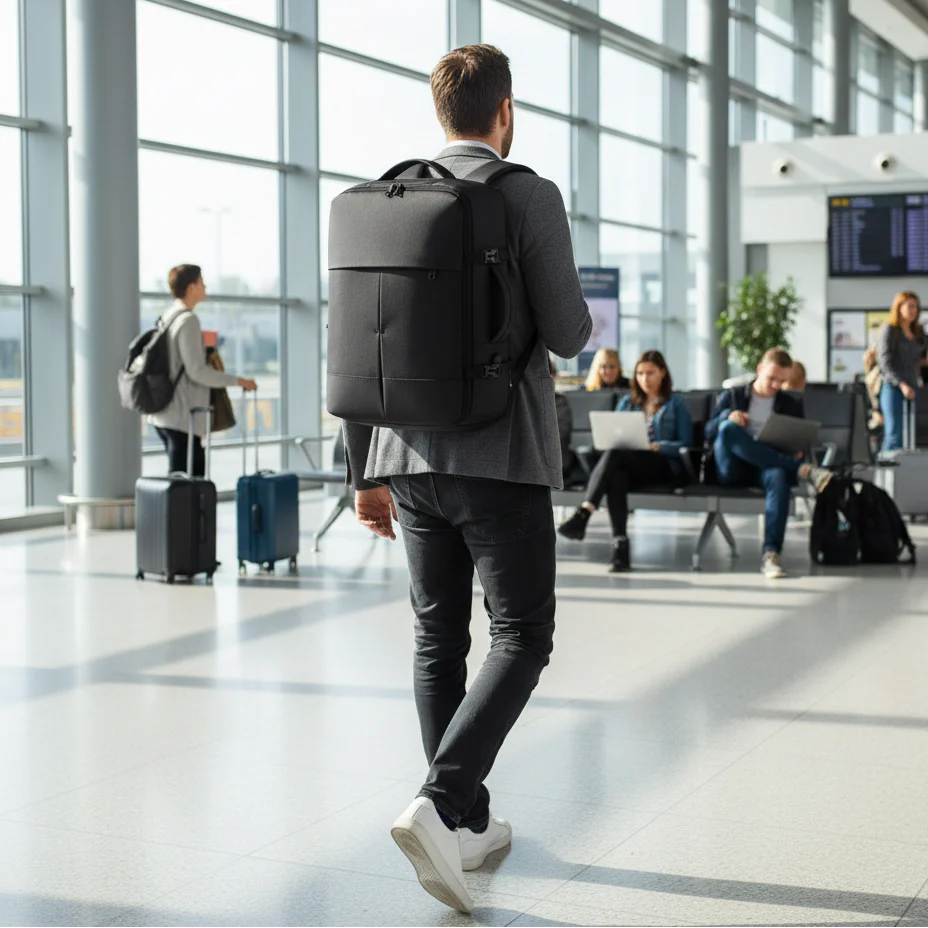 ✈️PACK EXCLUSIVO 2 Mochilas de Viaje Viral XL Ripstop. 1 Mochila Pink 🎒 + 1 Black Navigator. Pack Travel. - Image 8