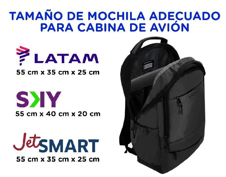 Combo 2 Mochilas Saxoline Cardiff 30L Black y Azul Marino - Image 13